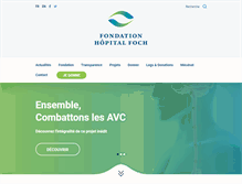 Tablet Screenshot of fondation-foch.com